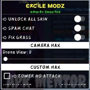 Excile PH Modz v4.2 APK Download Latest ML Mod Menu App