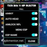 Tech Box 71 Injector and Free Fire Mod Menu