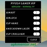 Piyush Gamer KIng VIP Injector APK Free Fire Mod Menu