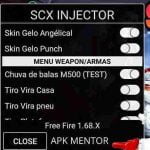 SCX Injector & Mod Menu Free Fire VIP APK